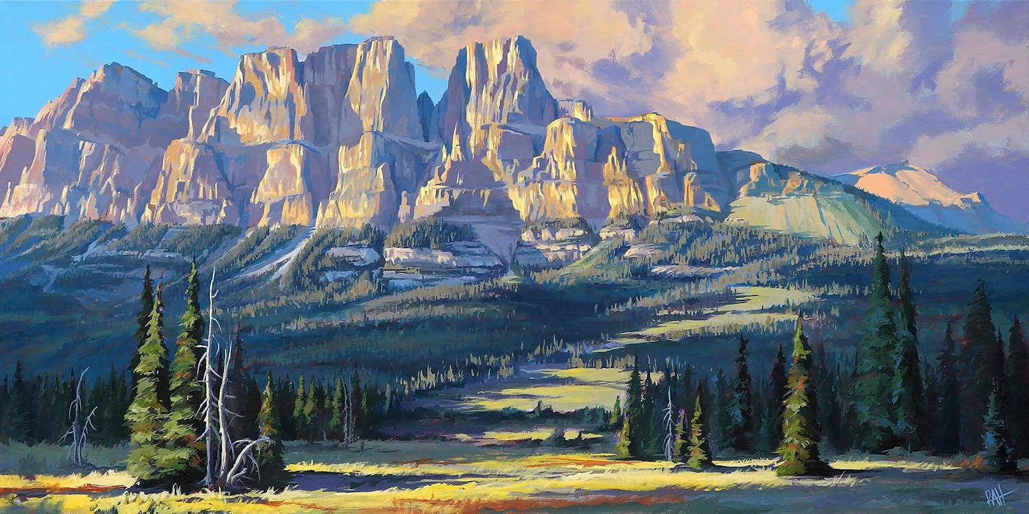 Last Light at Castle Mountain — Robin Hostick Art